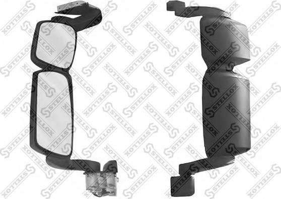 Stellox 87-29062-SX - Outside Mirror, driver cab car-mod.net