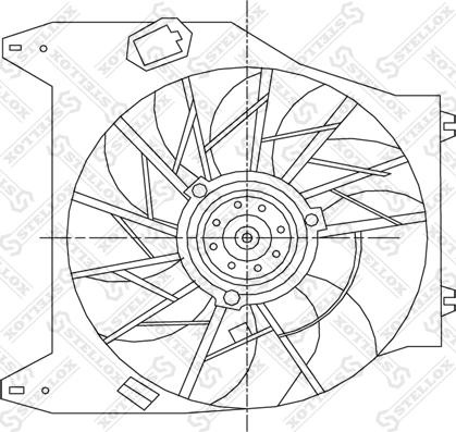 Stellox 29-99078-SX - Fan, radiator car-mod.net