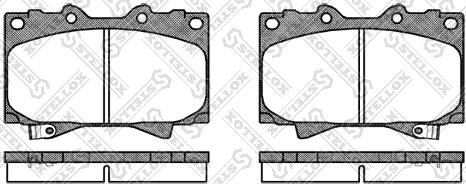 ADVICS-SEA A1N005T - Brake Pad Set, disc brake car-mod.net