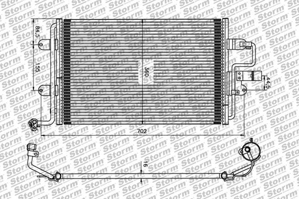 Storm 97002 - Condenser, air conditioning car-mod.net