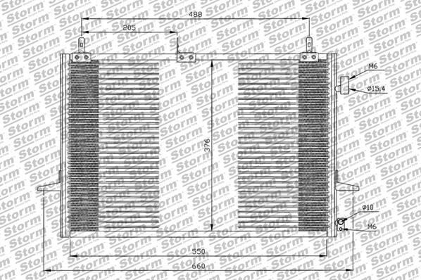 Storm 46101 - Condenser, air conditioning car-mod.net