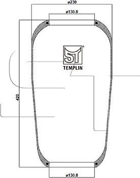 ST-Templin 04.060.6006.520 - Bellow, air suspension car-mod.net