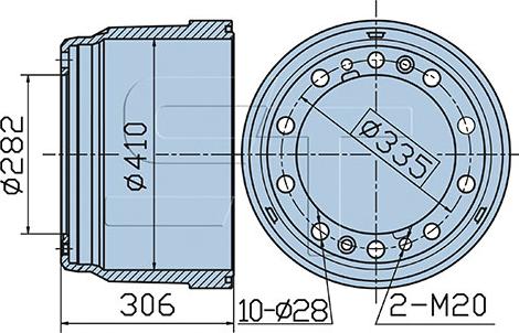 ST-Templin 03.090.4004.080 - Brake Drum car-mod.net