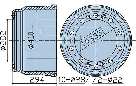 ST-Templin 03.090.4004.110 - Brake Drum car-mod.net