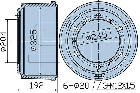 ST-Templin 03.090.0919.030 - Brake Drum car-mod.net