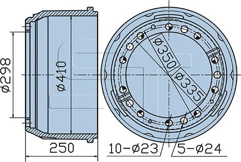 ST-Templin 03.090.0919.190 - Brake Drum car-mod.net