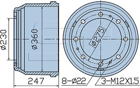 ST-Templin 03.090.0919.140 - Brake Drum car-mod.net
