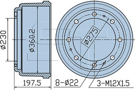 ST-Templin 03.090.0919.130 - Brake Drum car-mod.net