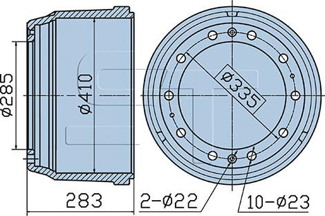 ST-Templin 03.090.0809.060 - Brake Drum car-mod.net