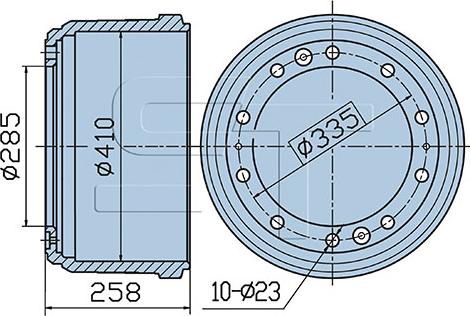 ST-Templin 03.090.0809.010 - Brake Drum car-mod.net