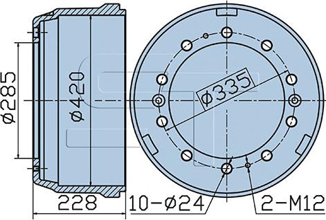 ST-Templin 03.090.0279.010 - Brake Drum car-mod.net