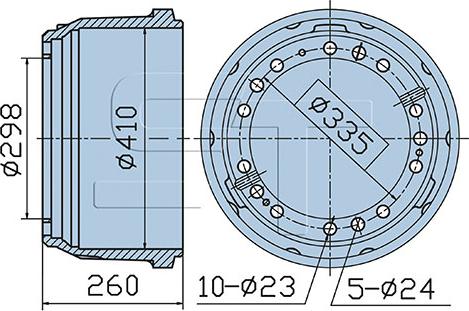 ST-Templin 03.090.1940.440 - Brake Drum car-mod.net