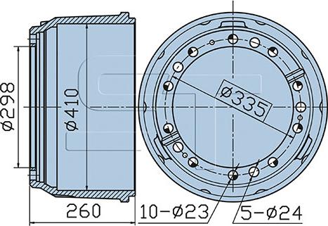 ST-Templin 03.090.1940.090 - Brake Drum car-mod.net