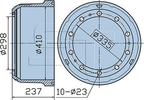 ST-Templin 03.090.1940.050 - Brake Drum car-mod.net