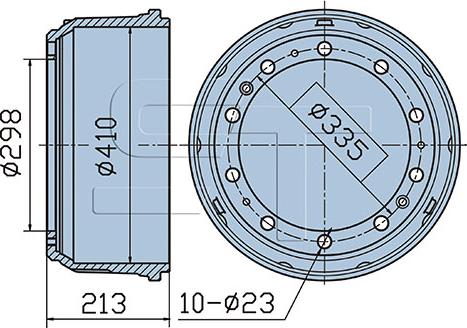 ST-Templin 03.090.1940.030 - Brake Drum car-mod.net