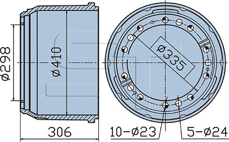 ST-Templin 03.090.1940.020 - Brake Drum car-mod.net