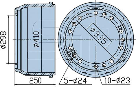 ST-Templin 03.090.1940.100 - Brake Drum car-mod.net