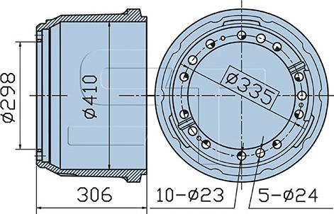 ST-Templin 03.090.1940.170 - Brake Drum car-mod.net