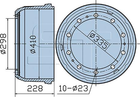 ST-Templin 03.090.1940.260 - Brake Drum car-mod.net
