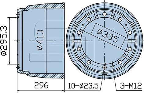 ST-Templin 03.090.3002.040 - Brake Drum car-mod.net