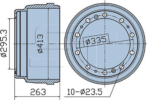 ST-Templin 03.090.3002.050 - Brake Drum car-mod.net