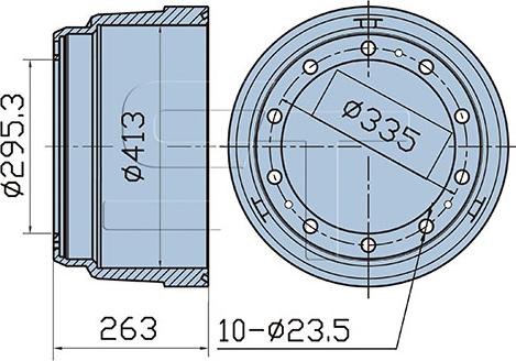 ST-Templin 03.090.3002.060 - Brake Drum car-mod.net