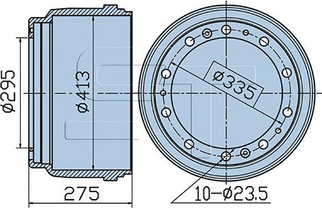 ST-Templin 03.090.3002.000 - Brake Drum car-mod.net