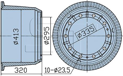 ST-Templin 03.090.3002.020 - Brake Drum car-mod.net