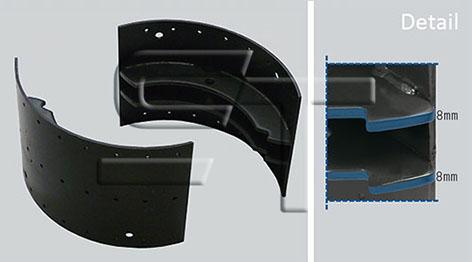 ST-Templin 03.040.4004.908 - Drum Brake Shoe Set car-mod.net
