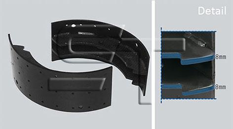 ST-Templin 03.040.4004.608 - Drum Brake Shoe Set car-mod.net