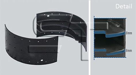 ST-Templin 03.040.4004.808 - Drum Brake Shoe Set car-mod.net