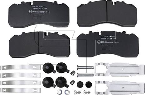 ST-Templin 03.120.8700.111 - Brake Pad Set, disc brake car-mod.net