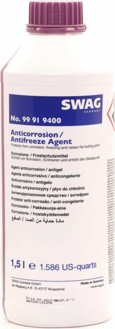 Swag 99 91 9400 - Antifreeze car-mod.net