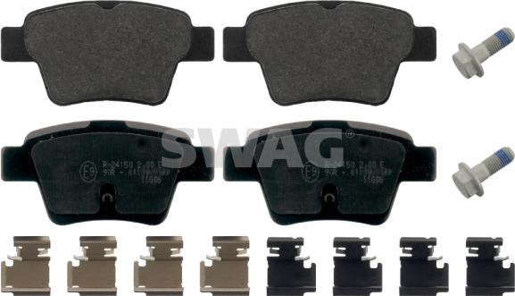 Swag 62 91 6813 - Brake Pad Set, disc brake car-mod.net