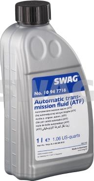 Swag 10 94 7716 - Automatic Transmission Oil car-mod.net