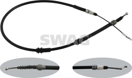 Swag 30 93 6352 - Cable, parking brake car-mod.net