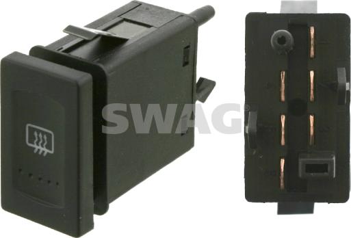 Swag 30 92 4741 - Switch, rear window heating car-mod.net