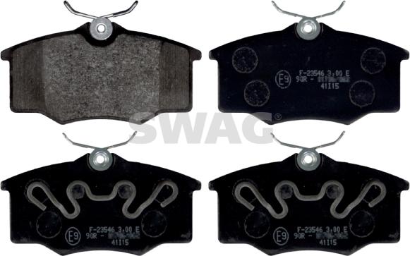 Swag 30 11 6215 - Brake Pad Set, disc brake car-mod.net