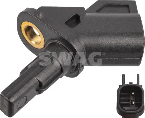 Swag 33 10 0729 - ABS sensor, wheel speed car-mod.net