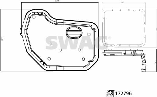 Swag 33 10 1492 - Hydraulic Filter, automatic transmission car-mod.net