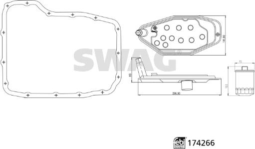 Swag 33 10 2152 - Hydraulic Filter, automatic transmission car-mod.net