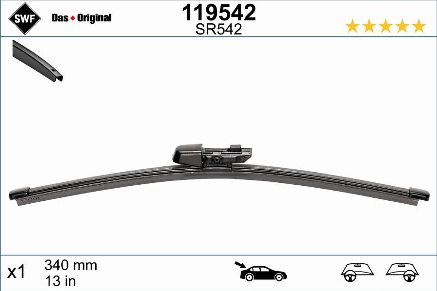 SWF 119542 - Wiper Blade car-mod.net