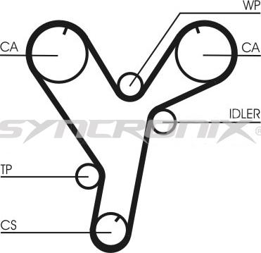 SYNCRONIX SY1101080 - Water Pump & Timing Belt Set car-mod.net