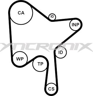 SYNCRONIX SY3101216 - Timing Belt Set car-mod.net