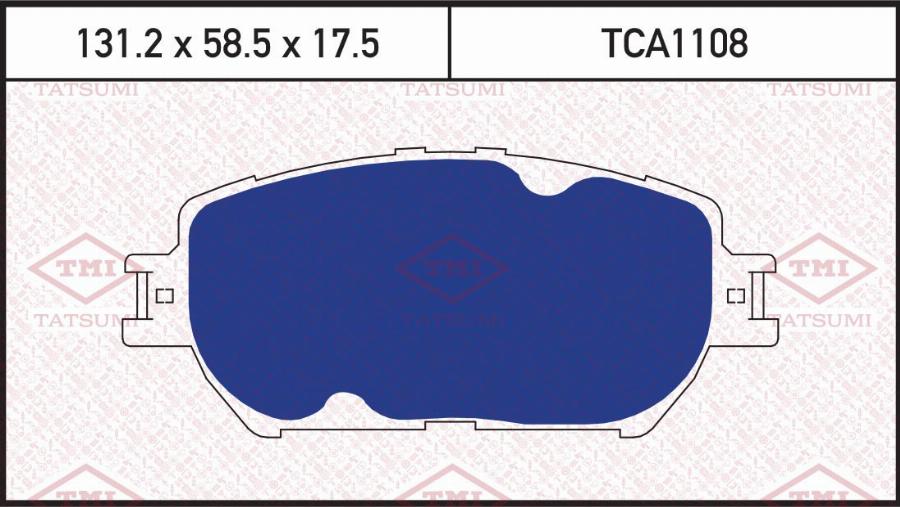 TATSUMI TCA1108 - Brake Pad Set, disc brake car-mod.net