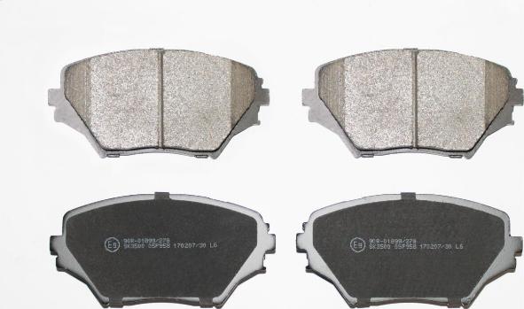TECDRIVE TPF0375 - Brake Pad Set, disc brake car-mod.net