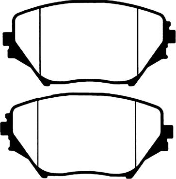 Technika 01576 - Brake Pad Set, disc brake car-mod.net