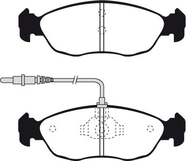 BENDIX 571509 - Brake Pad Set, disc brake car-mod.net