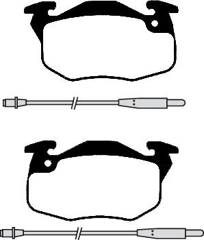 4U Autoparts 37658PU - Brake Pad Set, disc brake car-mod.net