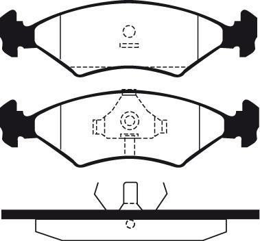 AUGROS 55529291 - Brake Pad Set, disc brake car-mod.net